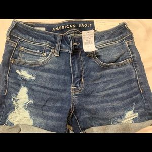American Eagle Midi Denim Shorts